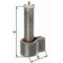 Kloben z.Anschweißen 20x50mm STA roh GAH