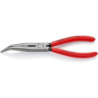 Flachrundzange L.200mm pol.40Grad gew.Ku.-berzug KNIPEX