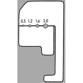 Abisolierzange L.180mm schwarz lack.Ku.-berzug m.ffnungsf.KNIPEX