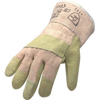 Handschuhe Top Gr.10,5 gelb Schweinsvollleder EN 388 PSA II ASATEX