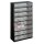 Kleinteilemagazin B306xT150xH552mm galvanisiertes Stahlbl.24 Schubl.PP