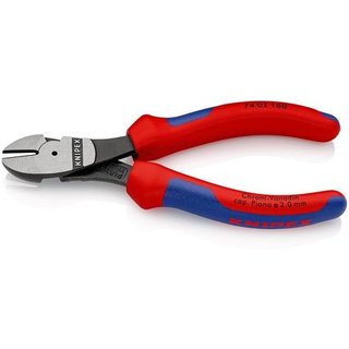 Kraftseitenschneider L.160mm pol.Form 0 2K-Hlle KNIPEX