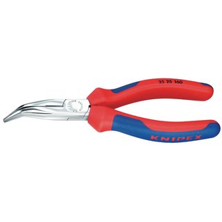 Flachrundzange L.160mm flachrund 40Grad gew.Mehrkomp.-Hlle KNIPEX