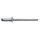 Blindniet DIN EN ISO15977 Kopf-D5xL12mm Stift-D.9,5 mm Alu/Stahl Flachkopf