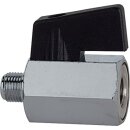 Mini-Kugelhahn 20,95mm G 1/2 Zoll IG/AG RIEGLER