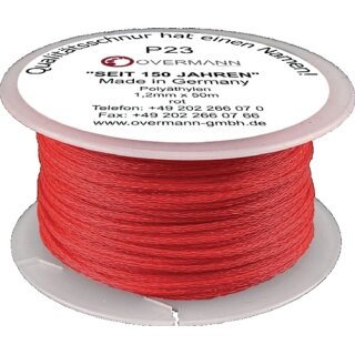 Maurerschnur L.50m D.1,7mm 30kg PE rot