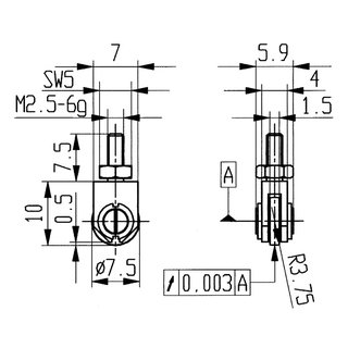 Messeins.D.1,5mm Rl.M2,5 STA z.Messuhren KFER