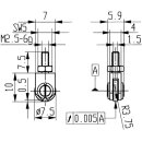 Messeins.D.1,5mm Rl.M2,5 STA z.Messuhren KÄFER