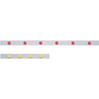 Magnetleiste L1000xB50xS0,5mm wei selbstklebend MAGNETOPLAN