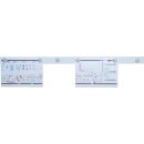 Magnetleiste L1000xB50xS0,5mm weiß selbstklebend MAGNETOPLAN