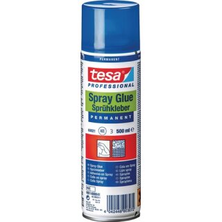 Sprühkleber permanent 60021 transp.500 ml Spraydose TESA