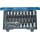 Steckschlüsselsatz 19 TX 20 34-tlg.1/4+1/2 Zoll T8-T60/E4-E24 GEDORE