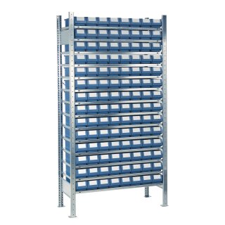 Steckregal H2000xB1000xT400mm Anbauregal 14 Stahlböden 112 x 4