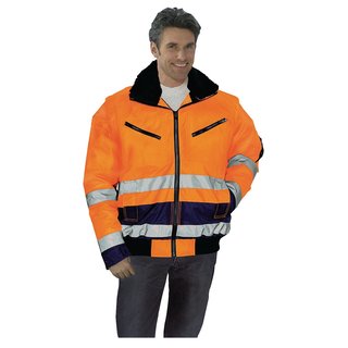 Warnschutz-Pilotenjacke Gr.XL orange/marine PREVENT