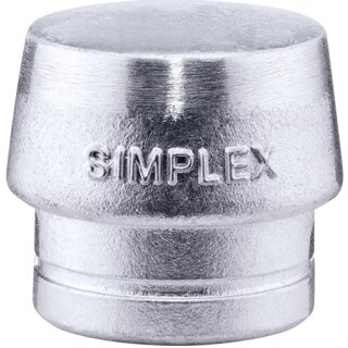 Schonhaerkopf SIMPLEX Kopf-Ø 60 Weichmetall silber hart HALDER