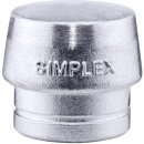 Schonhaerkopf SIMPLEX Kopf-Ø 60 Weichmetall silber...