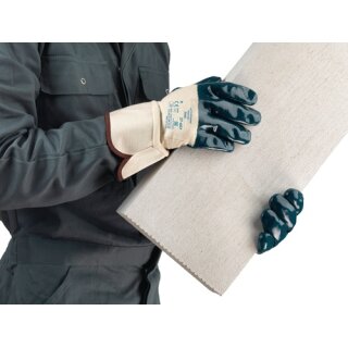 Handschuhe ActivArmr® Hycron® 27-607 Gr.10 weiß/blau BW-Jersey m.Nitril
