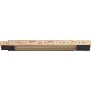 Holzgliedermaßstab Schwedenmeter L.2m Birkenholz...