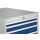 Schubladenschrank H1019xB705xT736mm lichtgrau/signalblau 7 Schubl.Vollauszug