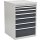 Schubladenschrank H1019xB705xT736mm lichtgrau/grau 7 Schubl.Vollauszug