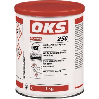 Weiße Allroundpaste OKS 250 weiß 1kg Dose OKS