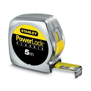 Taschenrollbandmaß PowerLock® L.5m B.19mm mm/cm EG II Ku.Clip lose STANLEY