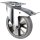 Schwerlastlenkrolle D.160mm Trgf.400kg Festst.Elastikgummi Bau-H.202mm TECWERK