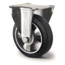 Schwerlastbockrolle D.125mm Trgf.300kg Elastikgummi...