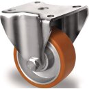 Bockrolle D.80mm Trgf.180kg PU Platte L100xB88mm Farbe...