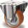 Bockrolle D.80mm Trgf.180kg PU Platte L100xB88mm Farbe Rl.braun TECWERK