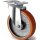 Schwerlastlenkrolle D.200mm Trgf.1000kg Lenkrolle Guß-PU 135mm 110mm TECWERK