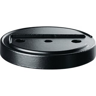 Türstopperunterlage 3699 GP D.70mm H.10mm Silik.schwarz Dübelmontage TECWERK