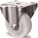 Schwerlast-Bockrolle D.80mm Trgf.300kg Ku.Platte...