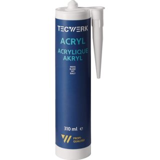Acryl 310ml weiß Kartusche TECWERK