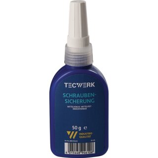 Schraubensicherung 50g mf.mv.blau Flasche TECWERK