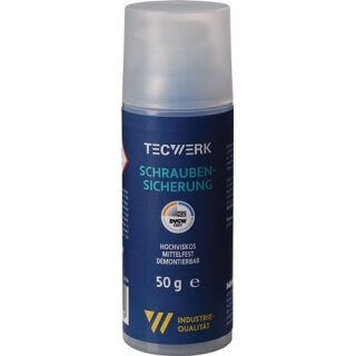 Schraubensicherung 50g mf.hv.blau Pumpdosierer TECWERK