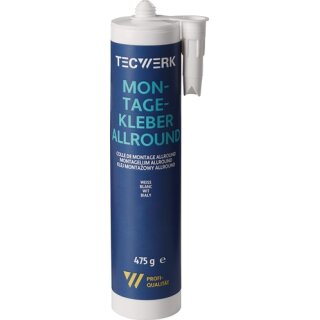 Montagekleber Allround weiß 475g Kartusche TECWERK