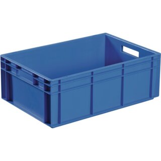 TransportbehälterL600xB400xH150mm blau PP Durchfassgr.Seitenwände geschl.TECWERK