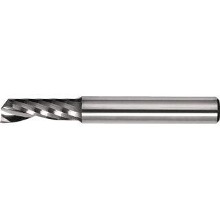 Einzahnfräser Typ W D.8mm VHM 25Grad HA Z.1 lang TECWERK