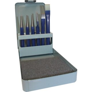 Werkzeugsatz Inh.6tlg.CrV-Stahl lack.Metallkass.TECWERK