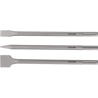 Einsteckwerkzeugset SDS-max 3-tlg.L.400mm TECWERK