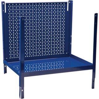 Regalelement LOGS 30 H520xB540xT390mm blau RAL 5022 m.Lochblechrückwand