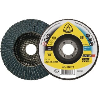 Fächerscheibe SMT 624 Supra D.115mm K.60 12Grad kon.INOX ZK