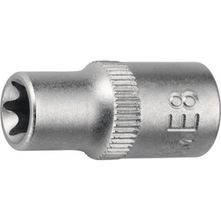 Steckschlüsseleinsatz 1/4 Zoll E E4 L.25mm TECWERK