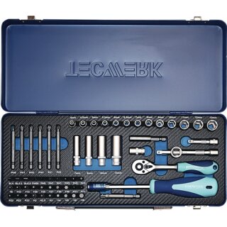 Steckschlüsselsatz 61-tlg.1/4 Zoll SW 4-13mm Z.20 6KT TECWERK