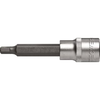 Steckschlüsseleinsatz 1/2 Zoll Innen-6-kant SW 6mm L.90mm TECWERK