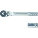 Bit-/Hebelumschaltknarre 1/4 Zoll 72 Z.Umschalth.TECWERK