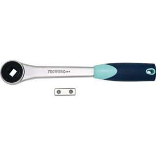 D.-Knarre 1/2 Zoll 30 Z.L.270mm m.umsteckbaren 4-KT.TECWERK