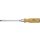 Schlitzschraubendreher 0,6x3,5mm Klingen-L.90mm rd.6KT-Schlüsselhilfe Holzgriff
