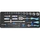 Steckschlüsselsatz 55-tlg.1/4+1/2 Zoll SW 4-32mm...